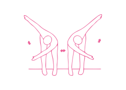 Мощные махи руками в наклоне стоя (3 мин)