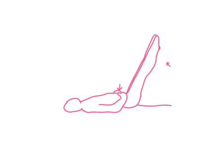 Надавливания руками на пупок и подъемы ног на 80 градусов 2 Надавливания руками на пупок и подъемы ног на 80 градусов 2