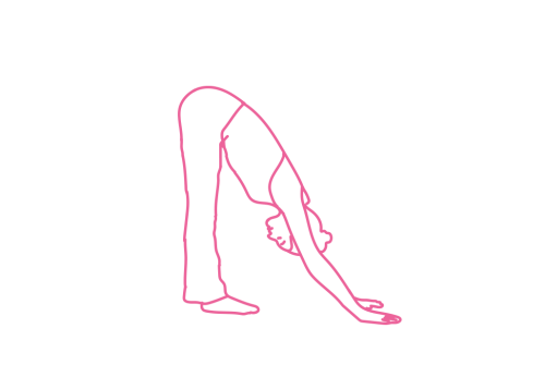 Наклон вперед, касаясь ладонями пола (1-3 мин)