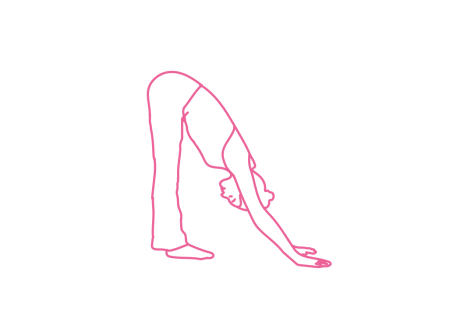 Наклон вперед, касаясь ладонями пола (1-3 мин)