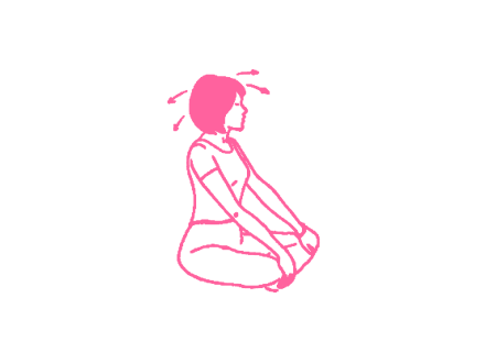 Наклоны головы с мантрой Са Та На Ма (2-3 мин)