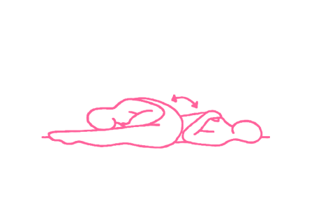 Наклоны из положения лежа. Упражнение Кундалини йоги