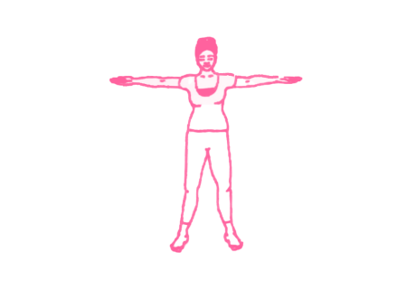 Скручивания телом от поясницы в положении стоя (1 мин) 1