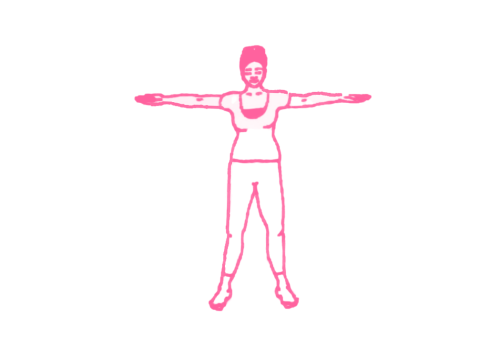 Скручивания телом от поясницы в положении стоя (1 мин) 1