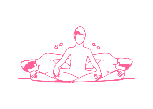 Наклоны туловища к коленям (1 мин)