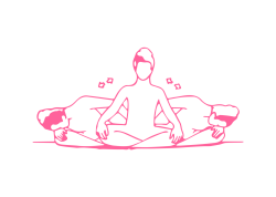 Наклоны туловища к коленям (1 мин)