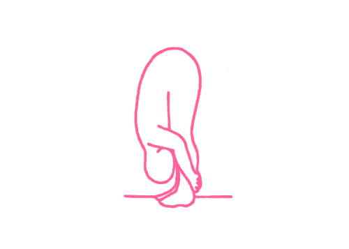 Наклоны вперед, прижав голову к коленям. Упражнение Кундалини Йоги