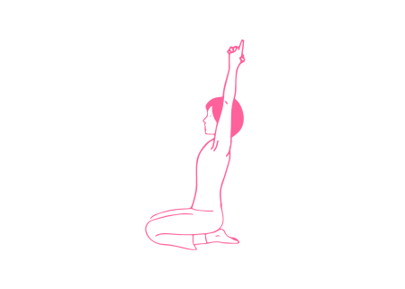 Наклоны вперёд-назад в Позе Скалы с поднятыми руками 2