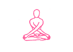 Натяжение перекрещенных рук и растяжение плеч (время не указано). Упражнение Кундалини Йоги 2