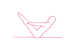 Натяжение в позе в форме буквы «V» (7 мин)