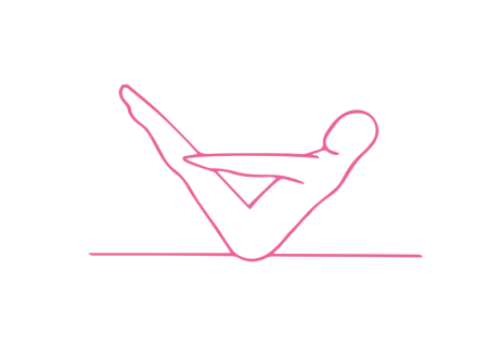 Натяжение в позе в форме буквы «V» (7 мин)