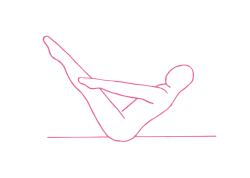 Натяжение в позе в форме буквы «V» с Дыханием Огня (1-2 мин)