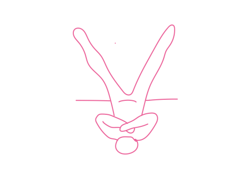 Ножницы лежа на спине с руками на Сердечном Центре 1