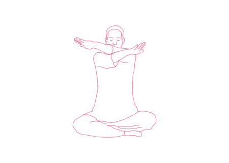 «Ножницы» руками с Дыханием Огня