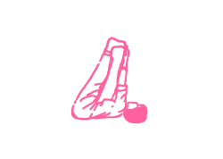 Охлаждающее дыхание с вытянутыми ногами (1 мин – 2 мин)