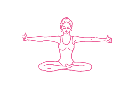 Оттягивание рук назад с Дыханием Огня в Простой Позе (3 мин)