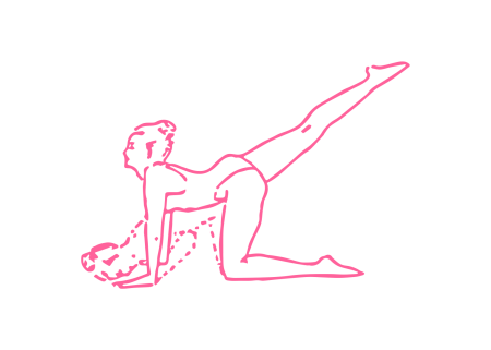 Отжимания с поднятой ногой в Позе Кошки-Коровы (108 раз)