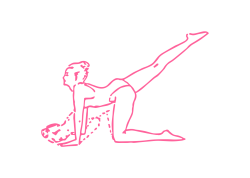 Отжимания с поднятой ногой в Позе Кошки-Коровы (108 раз)