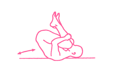 Перекаты на спине. Асана Кундалини Йоги