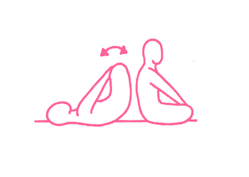 Перекаты на спине со скрещёнными голенями - упражнение Кундалини Йоги