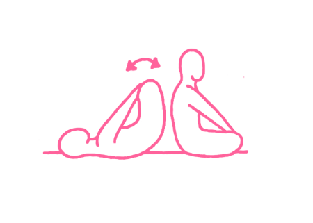 Перекаты на спине со скрещёнными голенями - упражнение Кундалини Йоги