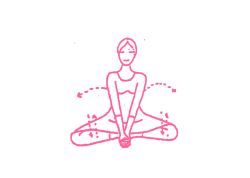 Перекаты на ягодицах и раскачивание коленями (2-4 мин). Йога для беременных