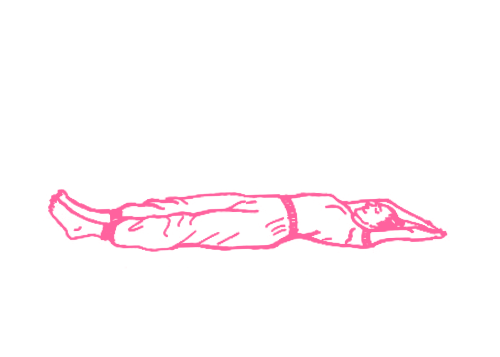 Касания пальцев ног с переходом из позы лежа в позу сидя 1 (28 раз)