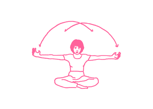 Перекрестные махи руками (13 -15 мин). Упражнение Кундалини Йоги