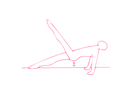 Подъем бедер с поднятой ногой в Позе Задней Платформы - упражнение Кундалини Йоги