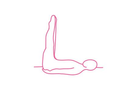 Подъем обеих ног на 90 градусов с разведением в стороны (3 мин) 3