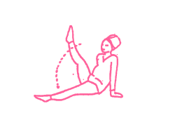 Подъемы ног (2 мин). Йога для беременных 1