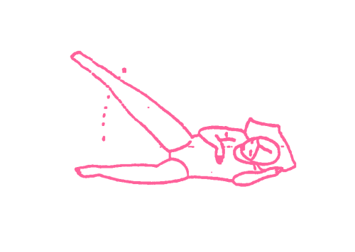 Подъемы ног, лежа на боку (2-6 мин). Йога для беременных