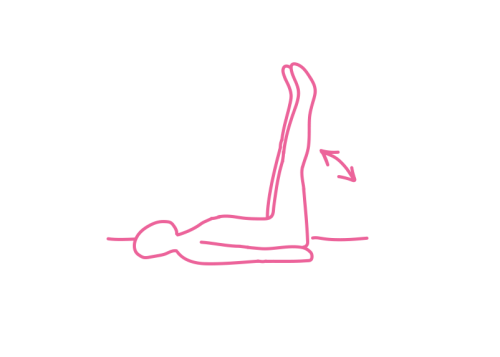 Одновременные подъемы ног на 90 градусов (42 раза)