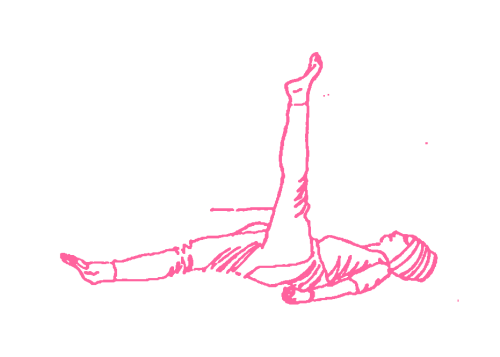 Подъемы ног на 90 градусов поочередно. Упражнение Кундалини Йоги