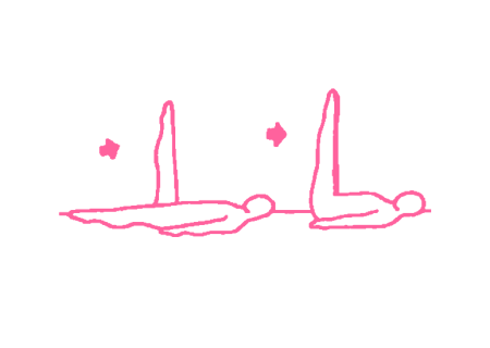 Подъемы ног с заведением за голову правой ноги (2 мин). Упражнение Кундалини Йоги 1