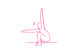 Подъемы рук в Позе Ворона (2 мин) упражнение кундалини йога 1