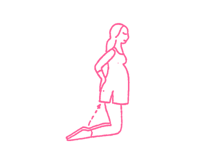 Подъемы сидя на пятках (1 мин). Йога для беременных 2