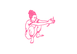 Подъёмы и приседания в позу ворона с хлопками в ладони 1 Подъёмы и приседания в позу ворона с хлопками в ладони 1