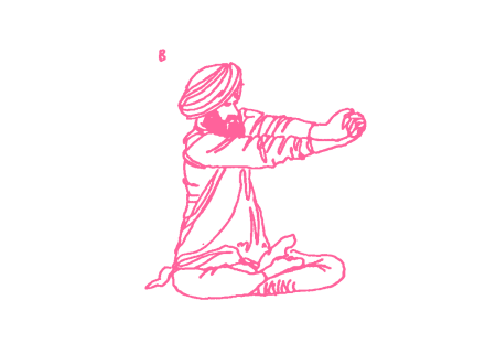 Подъёмы рук на 60 градусов в Простой Позе. Упражнение Кундалини Йоги. B