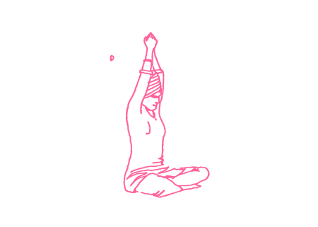 Подъёмы рук на 60 градусов в Простой Позе. Упражнение Кундалини Йоги. C