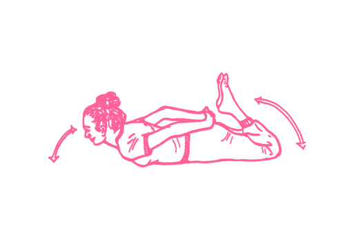 Подъёмы торса и удары по ягодицам из положения лежа на спине