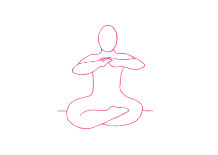 Поднимание переплетенных рук от уровня груди до уровня глаз 1