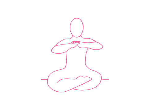 Поднимание переплетенных рук от уровня груди до уровня глаз 1