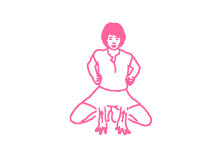 Поднимание рук до упора к плечам в Позе Лягушки (2 мин – 3 мин) Кундалини Йога