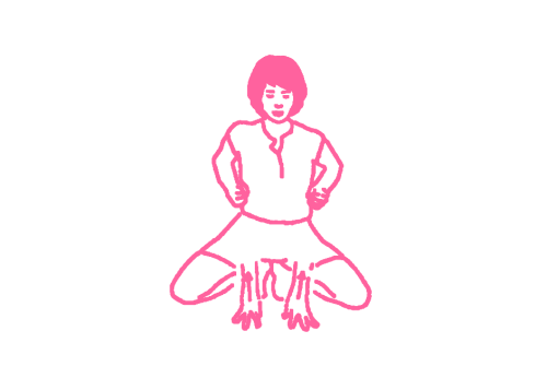 Поднимание рук до упора к плечам в Позе Лягушки (2 мин – 3 мин) Кундалини Йога