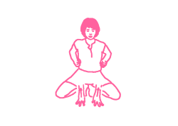 Поднимание рук до упора к плечам в Позе Лягушки (2 мин – 3 мин) Кундалини Йога