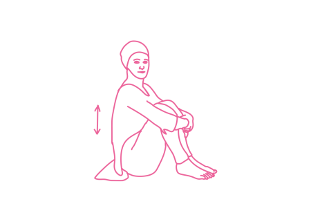 Подпрыгивание сидя на ягодицах (1 мин 30 сек)