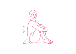 Подпрыгивание сидя на ягодицах (1 мин 30 сек)