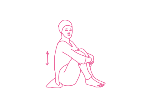 Подпрыгивание сидя на ягодицах (1 мин 30 сек)