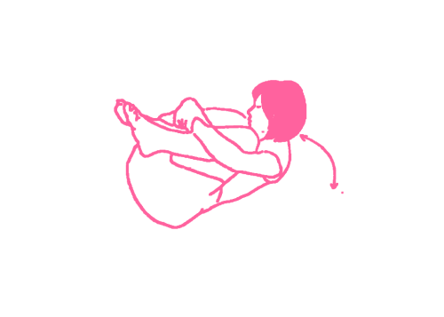 Подтягивание колен к носу, лежа на спине (3 мин) Кундалини Йога